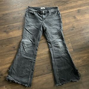 We the Free Vintage Raw Hem Flare Jeans
